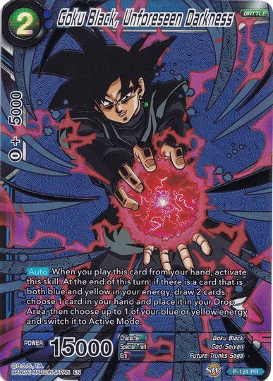 Goku Black, Unforeseen Darkness (Collector's Selection Vol. 1) (P-124) [Promotion Cards] | Enigma On Main