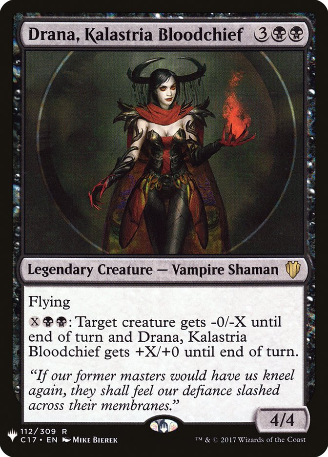 Drana, Kalastria Bloodchief [The List] | Enigma On Main