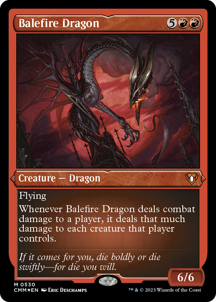 Balefire Dragon (Foil Etched) [Commander Masters] | Enigma On Main