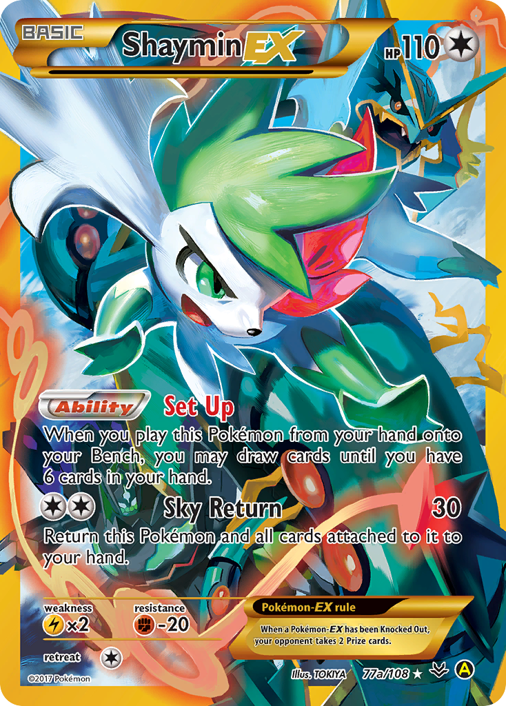 Shaymin EX (77a/108) [Alternate Art Promos] | Enigma On Main