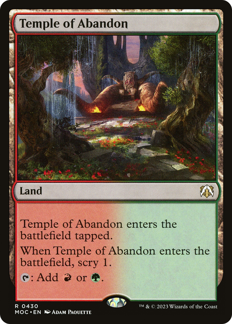 Temple of Abandon [March of the Machine Commander] | Enigma On Main