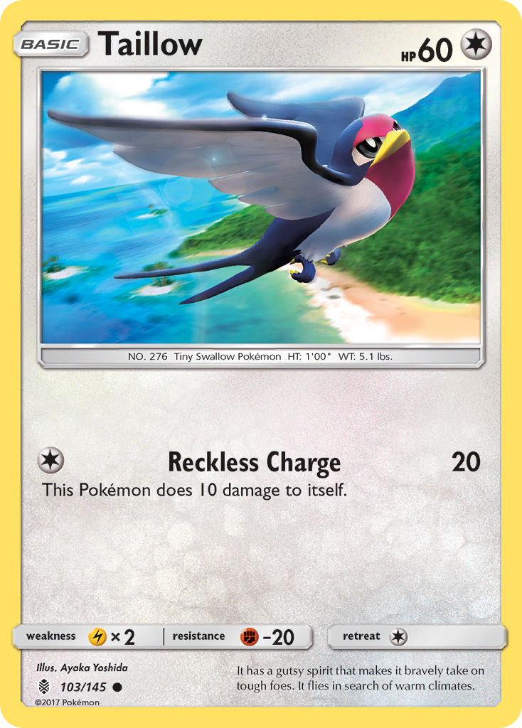 Taillow (103/145) [Sun & Moon: Guardians Rising] | Enigma On Main