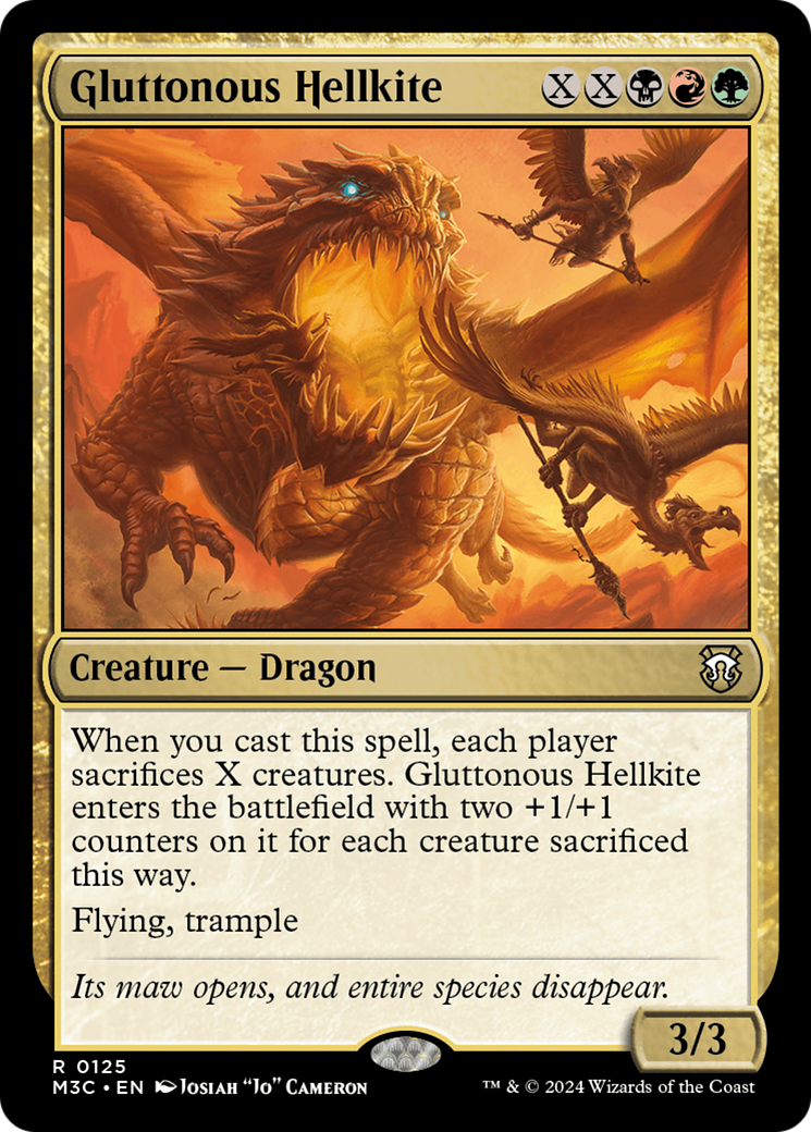 Gluttonous Hellkite [Modern Horizons 3 Commander] | Enigma On Main