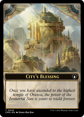 City's Blessing // Construct (0075) Double-Sided Token [Commander Masters Tokens] | Enigma On Main