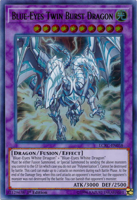 Blue-Eyes Twin Burst Dragon [LCKC-EN058] Ultra Rare | Enigma On Main