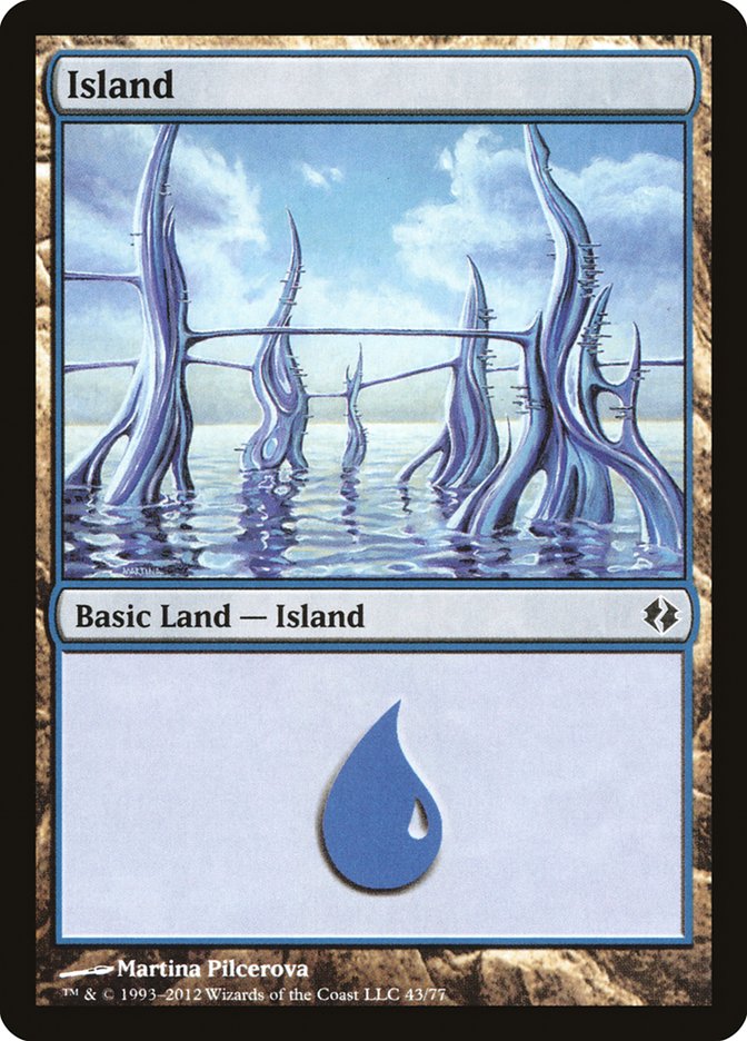 Island (43) [Duel Decks: Venser vs. Koth] | Enigma On Main