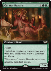 Curator Beastie (Extended Art) [Duskmourn: House of Horror Commander] | Enigma On Main