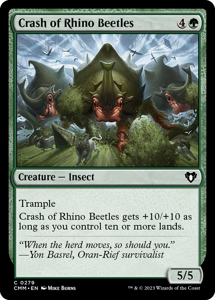 Crash of Rhino Beetles [Commander Masters] | Enigma On Main