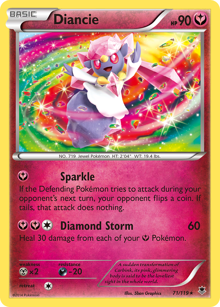 Diancie (71/119) [XY: Phantom Forces] | Enigma On Main