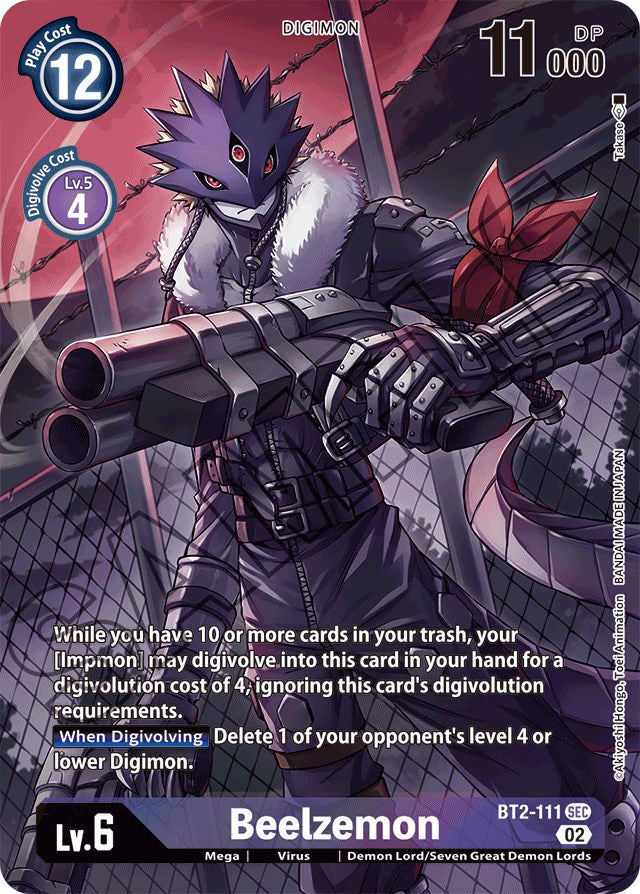 Beelzemon [BT2-111] (Alternate Art) [Starter Deck: Beelzemon Advanced Deck Set] | Enigma On Main