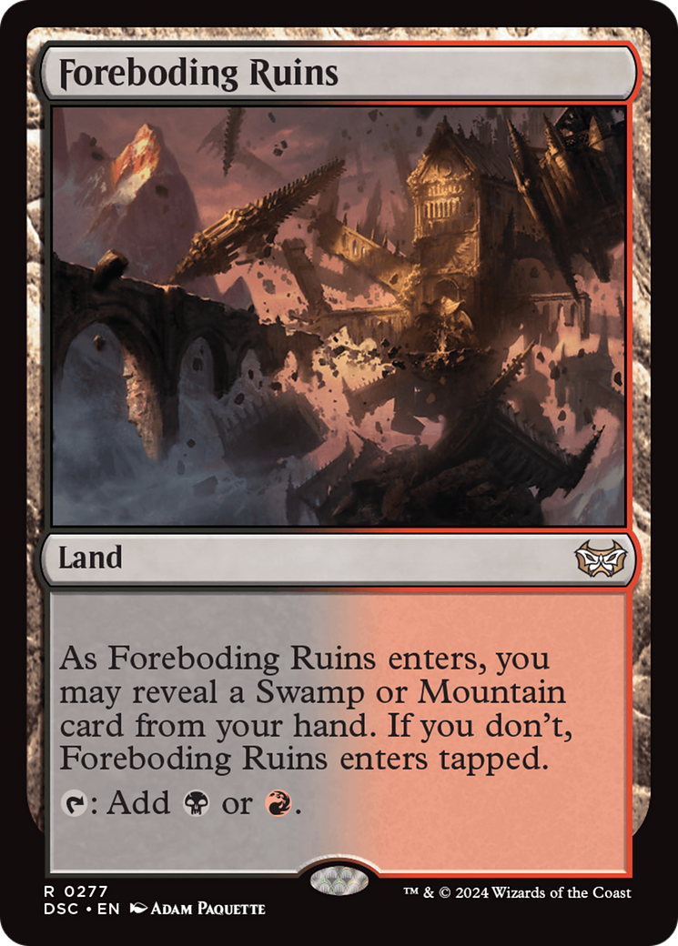 Foreboding Ruins [Duskmourn: House of Horror Commander] | Enigma On Main