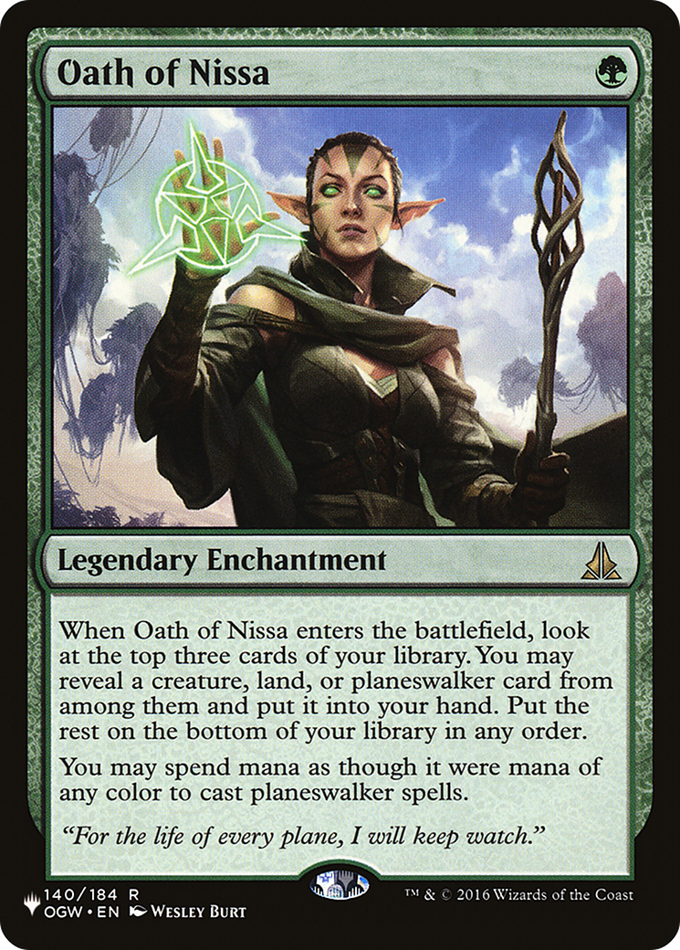 Oath of Nissa [The List] | Enigma On Main
