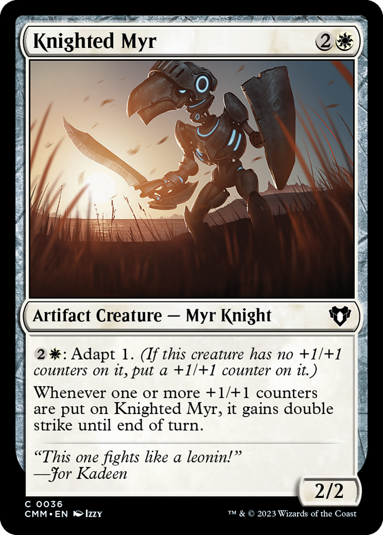 Knighted Myr [Commander Masters] | Enigma On Main