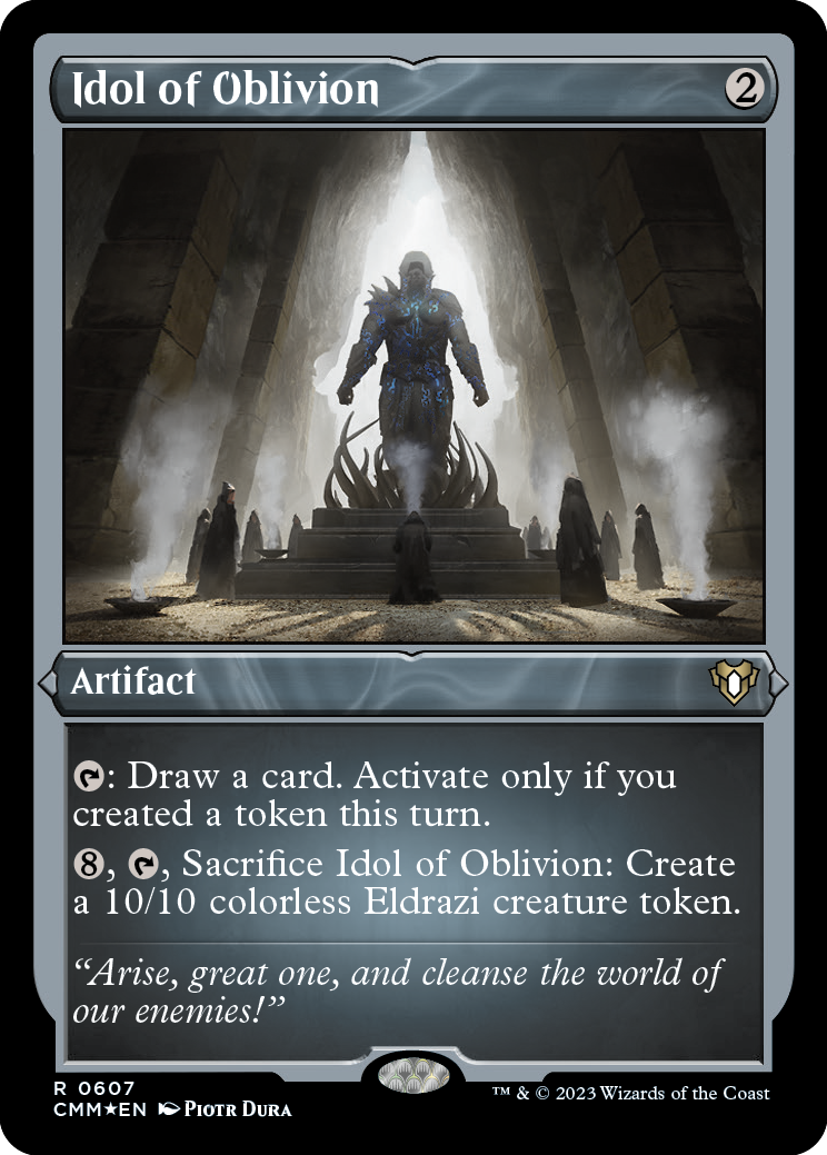 Idol of Oblivion (Foil Etched) [Commander Masters] | Enigma On Main