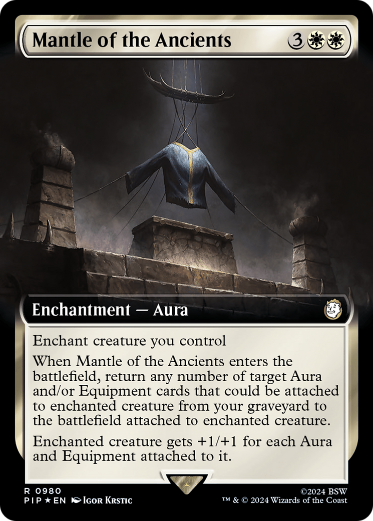 Mantle of the Ancients (Extended Art) (Surge Foil) [Fallout] | Enigma On Main