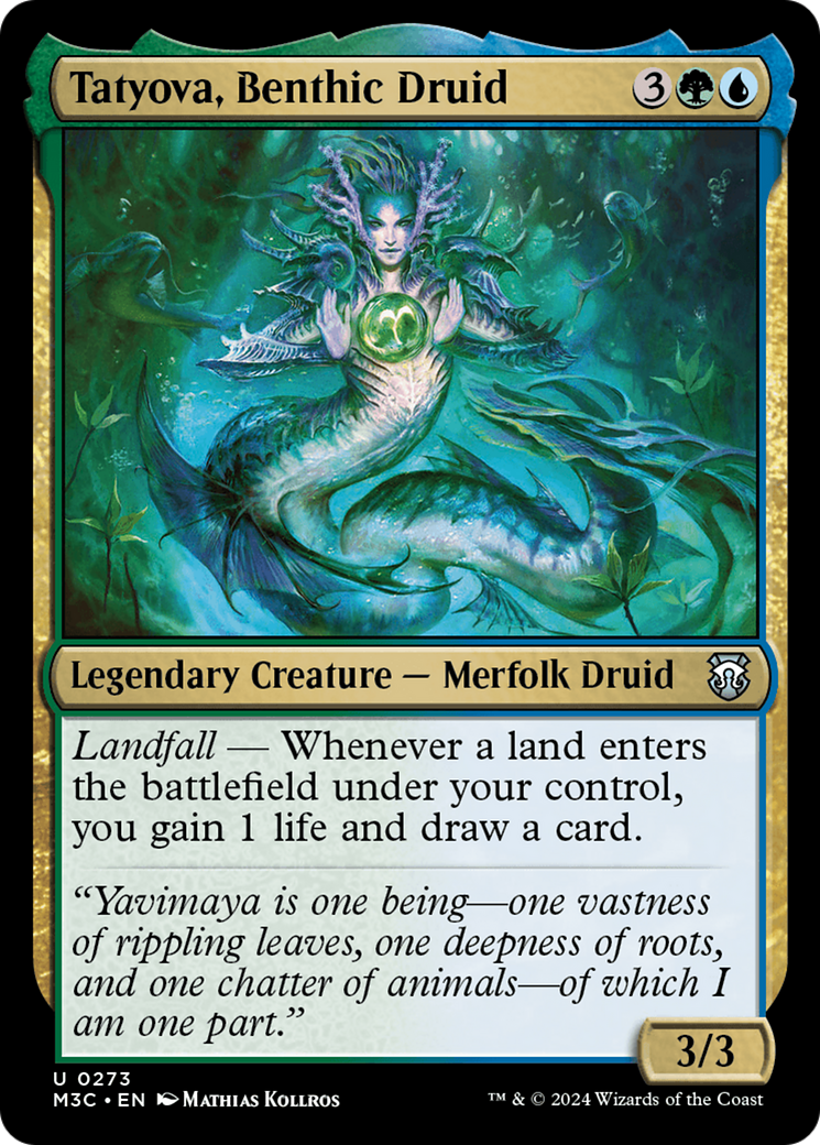 Tatyova, Benthic Druid (Ripple Foil) [Modern Horizons 3 Commander] | Enigma On Main