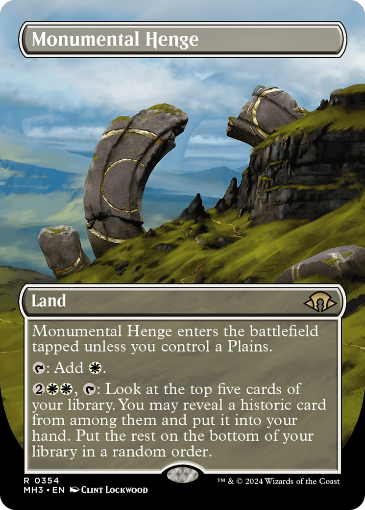 Monumental Henge (Borderless) [Modern Horizons 3] | Enigma On Main