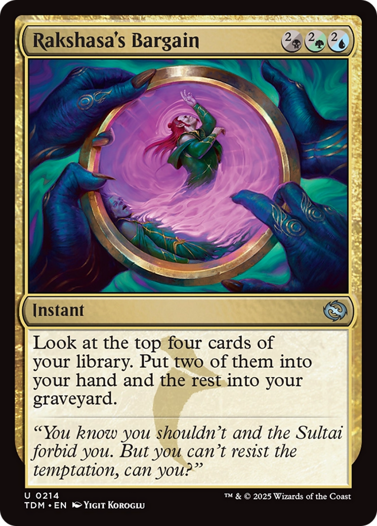 Rakshasa's Bargain [Tarkir: Dragonstorm] | Enigma On Main