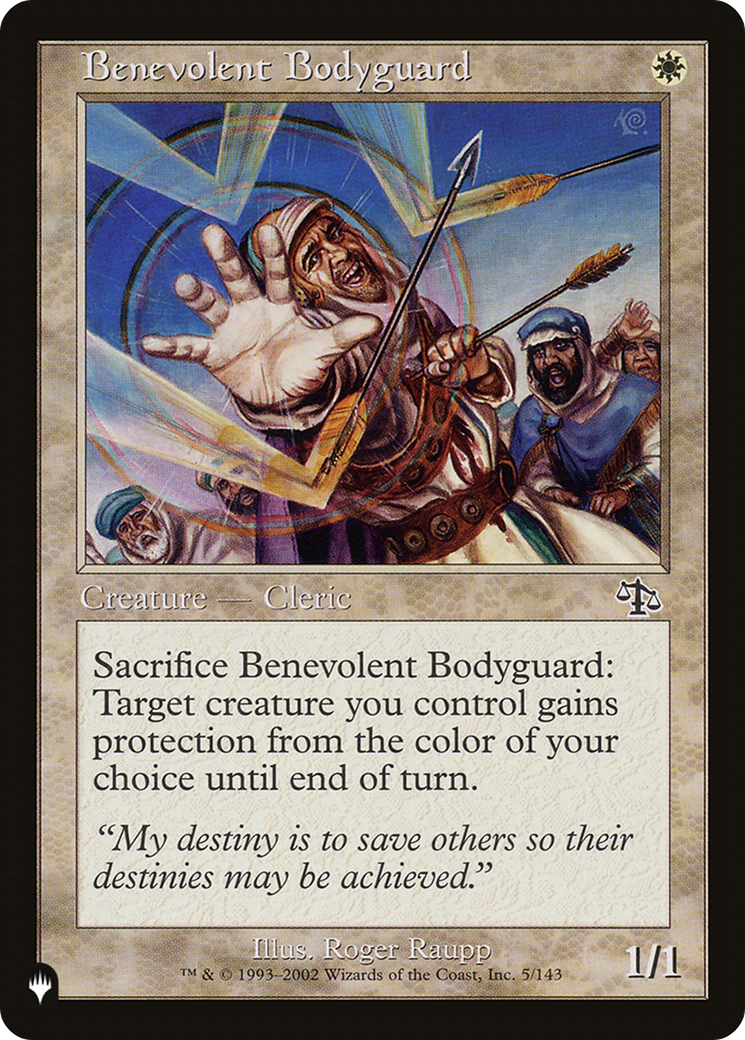 Benevolent Bodyguard [The List] | Enigma On Main