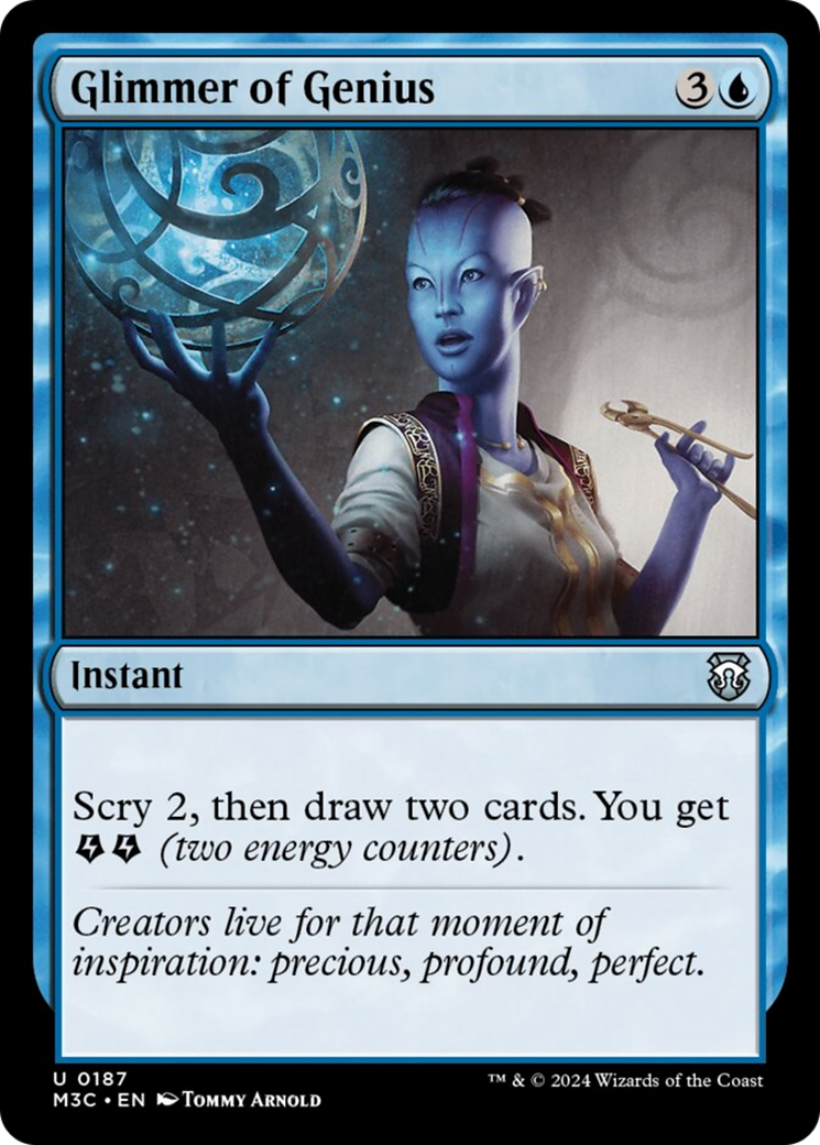 Glimmer of Genius (Ripple Foil) [Modern Horizons 3 Commander] | Enigma On Main