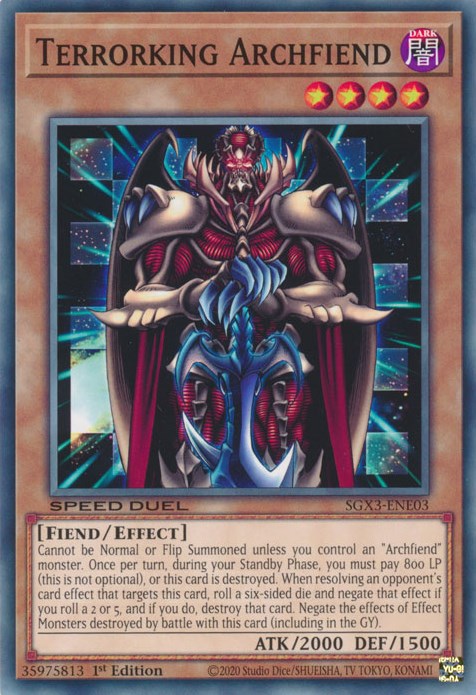 Terrorking Archfiend [SGX3-ENE03] Common | Enigma On Main