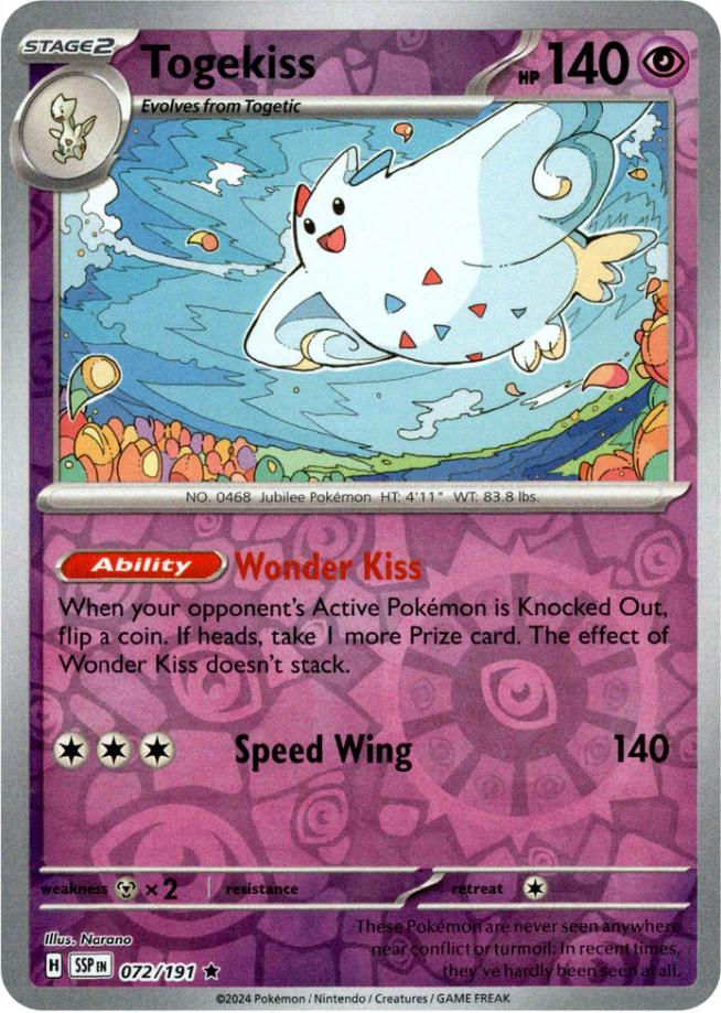 Togekiss (072/191) [Scarlet & Violet: Surging Sparks] | Enigma On Main