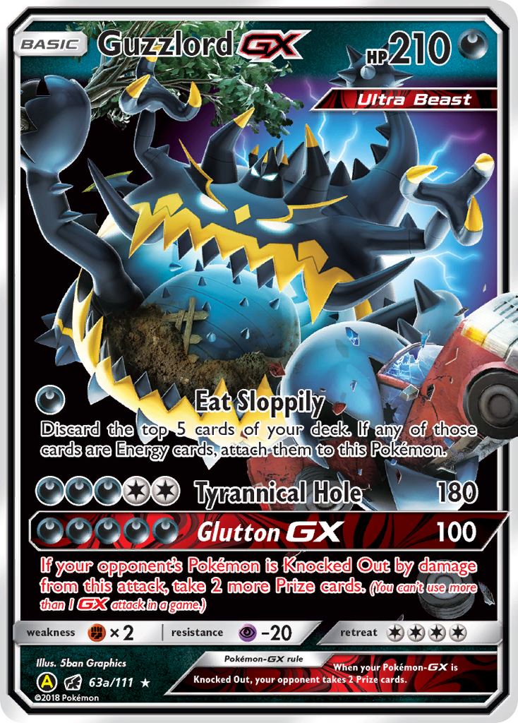 Guzzlord GX (63a/111) [Alternate Art Promos] | Enigma On Main