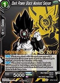 Dark Power Black Masked Saiyan (Origins 2019) (BT5-112_PR) [Tournament Promotion Cards] | Enigma On Main