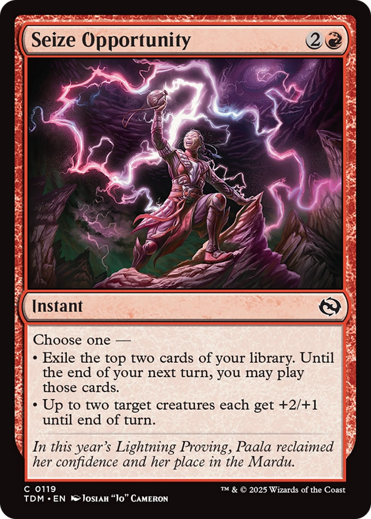 Seize Opportunity [Tarkir: Dragonstorm] | Enigma On Main