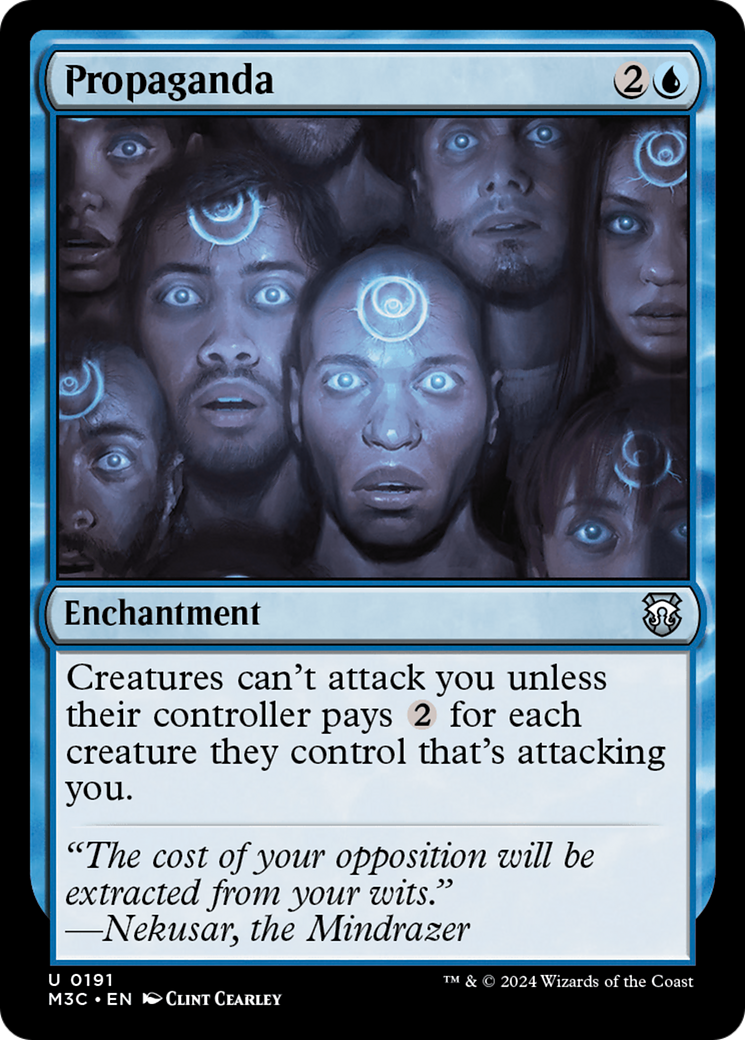 Propaganda (Ripple Foil) [Modern Horizons 3 Commander] | Enigma On Main