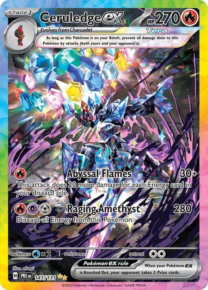 Ceruledge ex (147/131) [Scarlet & Violet: Prismatic Evolutions] | Enigma On Main