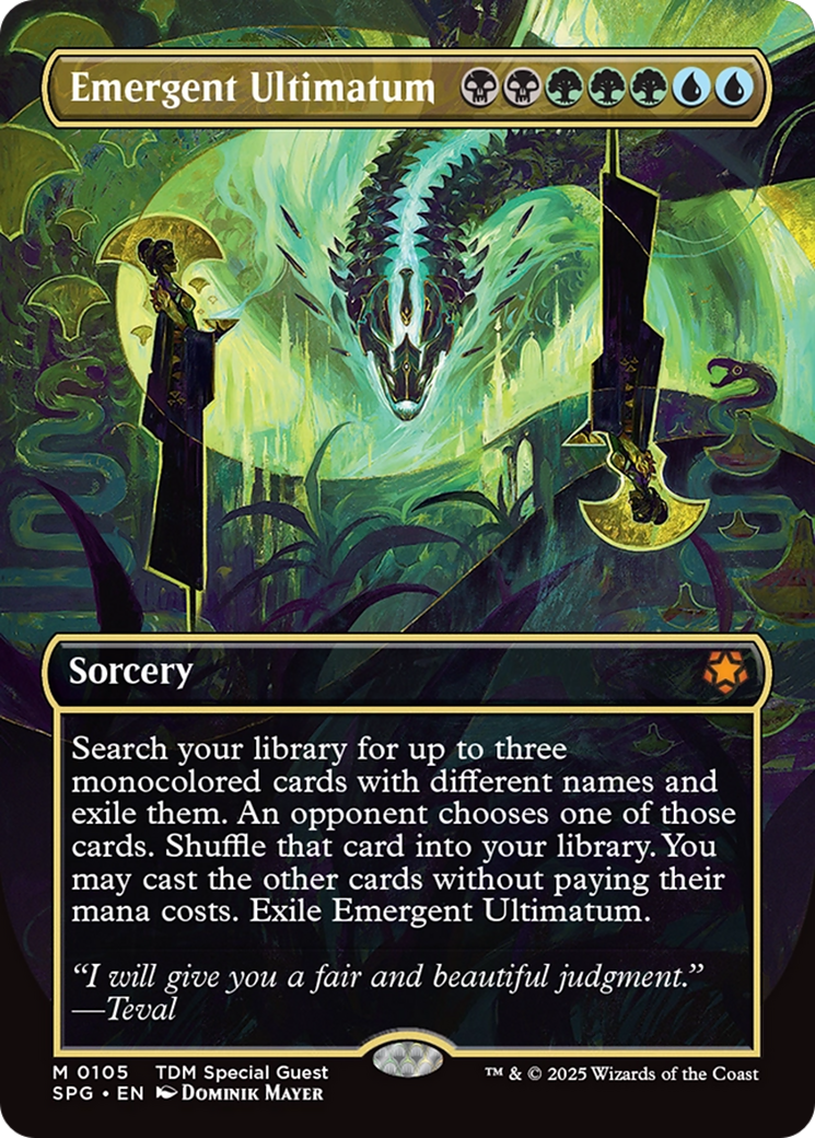 Emergent Ultimatum (Borderless) [Tarkir: Dragonstorm Special Guests] | Enigma On Main