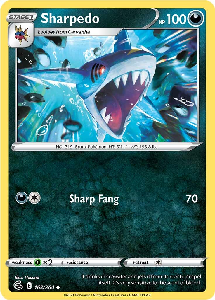 Sharpedo (163/264) [Sword & Shield: Fusion Strike] | Enigma On Main