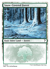 Snow-Covered Forest (White Border) [Mystery Booster 2] | Enigma On Main