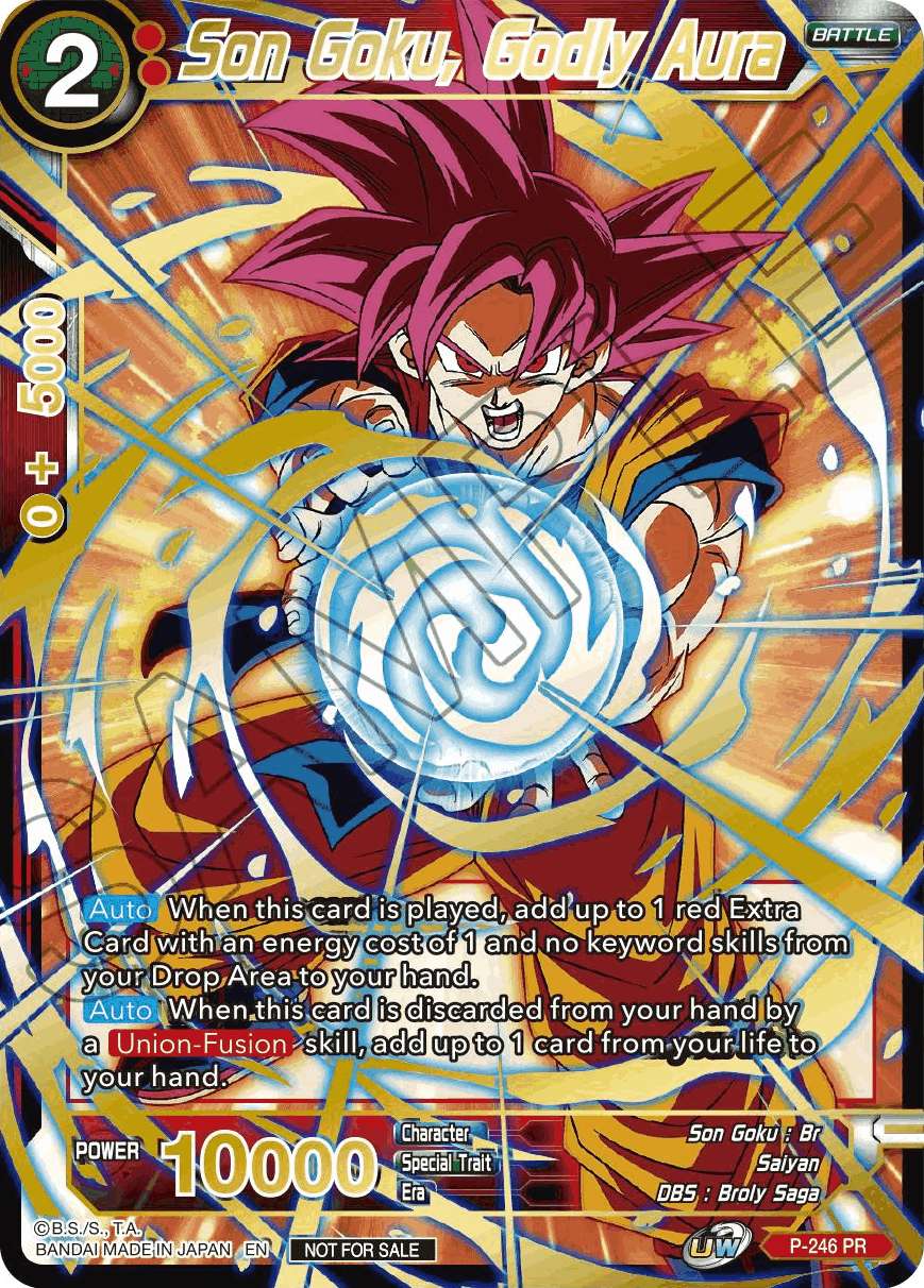 Son Goku, Godly Aura (Alt. Art Card Set 2023 Vol. 1) (P-246) [Tournament Promotion Cards] | Enigma On Main