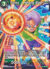 Trunks, a Helping Blast (Shop Tournament: Assault of Saiyans) (P-128) [Promotion Cards] | Enigma On Main