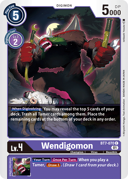 Wendigomon [BT7-070] [Next Adventure] | Enigma On Main