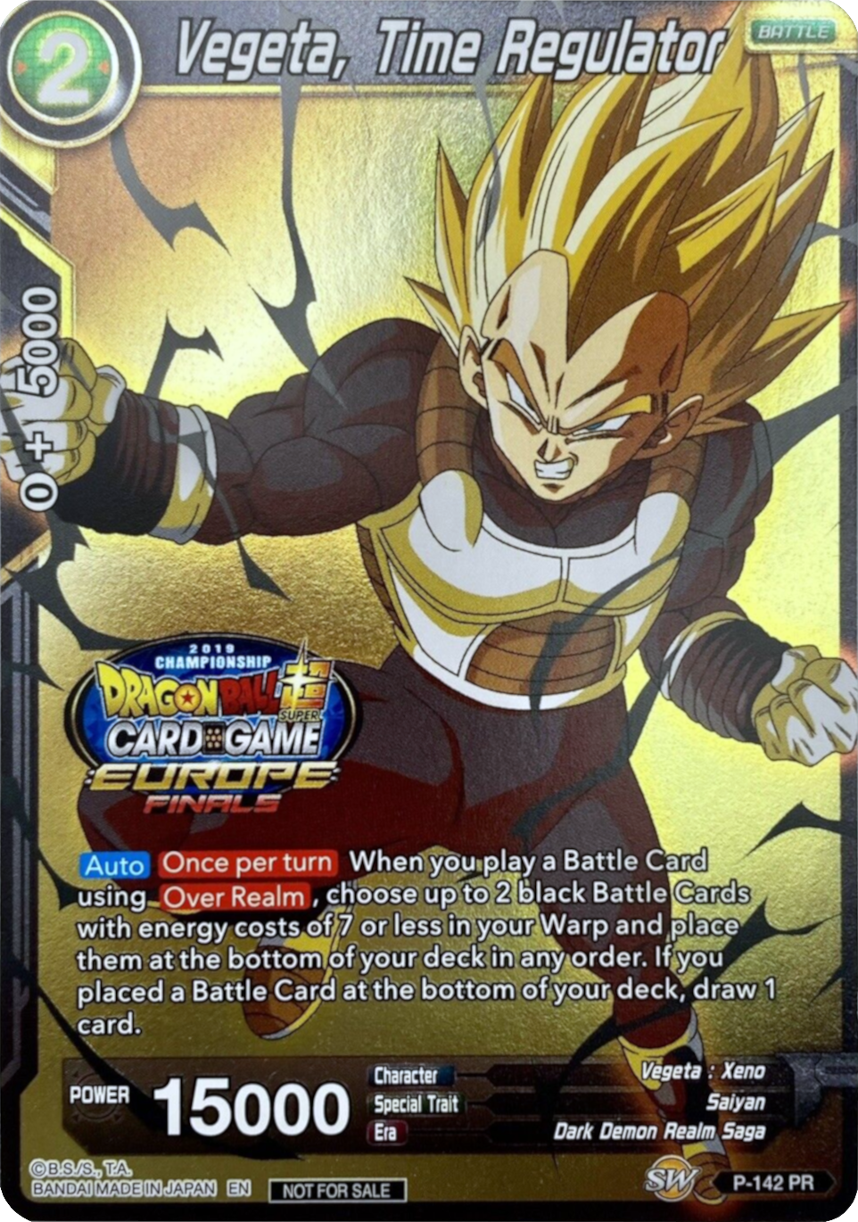 Vegeta, Time Regulator (Championship Final 2019) [Europe] (P-142) [Tournament Promotion Cards] | Enigma On Main