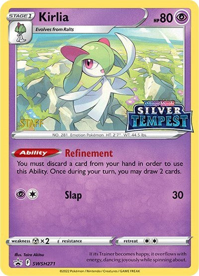 Kirlia (SWSH271) (Prerelease) (Staff) [Sword & Shield: Black Star Promos] | Enigma On Main