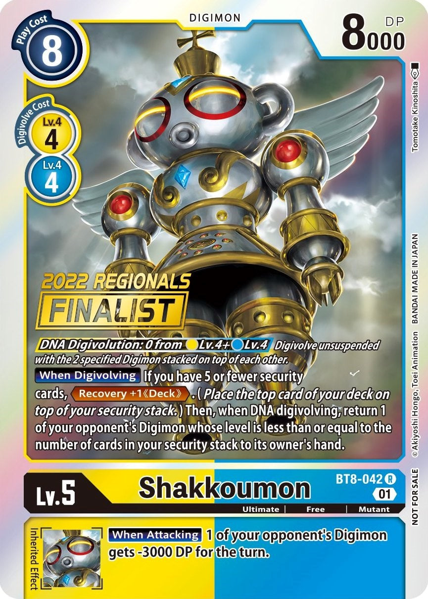 Shakkoumon [BT8-042] (2022 Championship Offline Regional) (Online Finalist) [New Awakening Promos] | Enigma On Main