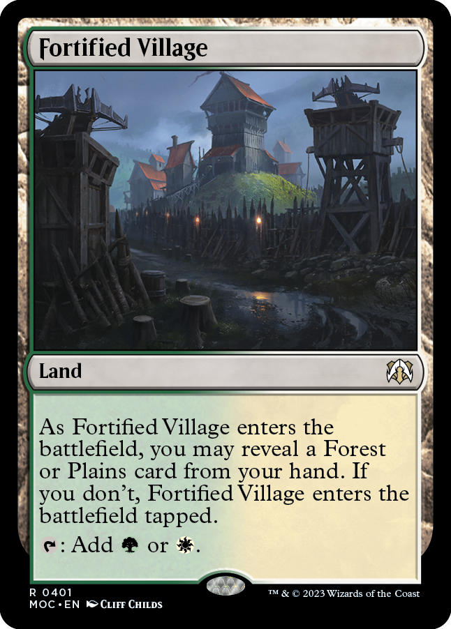 Fortified Village [March of the Machine Commander] | Enigma On Main