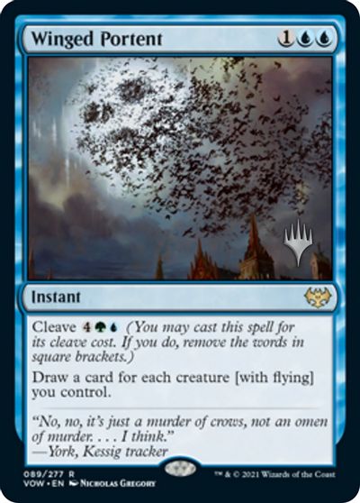 Winged Portent (Promo Pack) [Innistrad: Crimson Vow Promos] | Enigma On Main