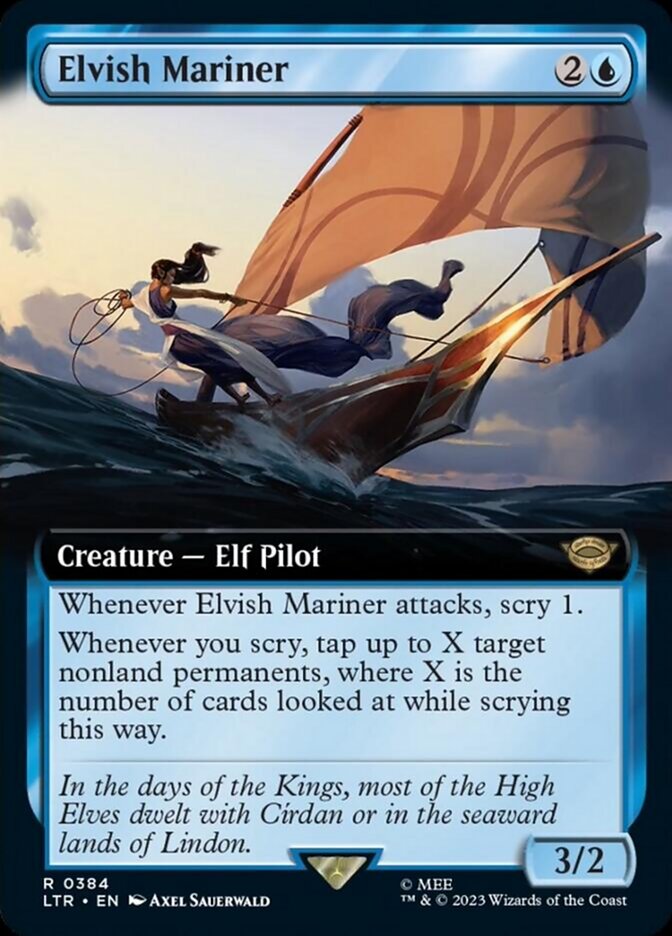 Elvish Mariner (Extended Art) [The Lord of the Rings: Tales of Middle-Earth] | Enigma On Main