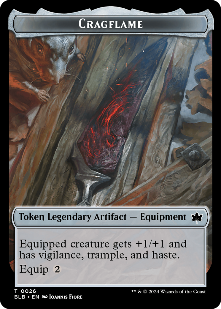 Cragflame Token [Bloomburrow Tokens] | Enigma On Main