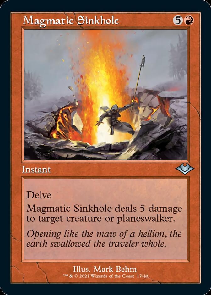 Magmatic Sinkhole (Retro Foil Etched) [Modern Horizons] | Enigma On Main