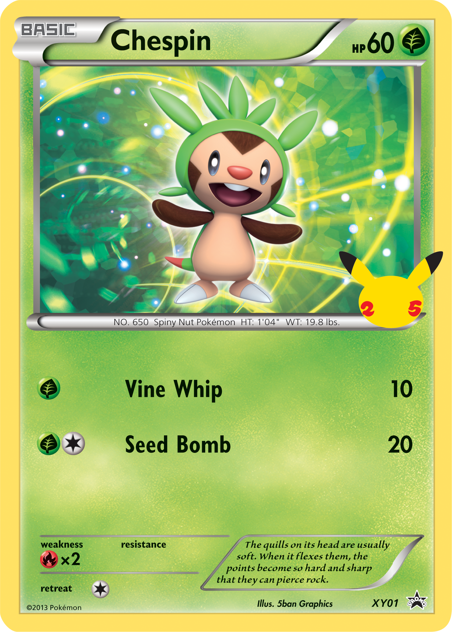 Chespin (XY01) (Jumbo Card) [First Partner Pack] | Enigma On Main