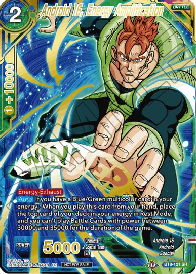 Android 16, Energy Amplification (Alternate Art Set 2021 Vol. 2) (BT8-121) [Tournament Promotion Cards] | Enigma On Main