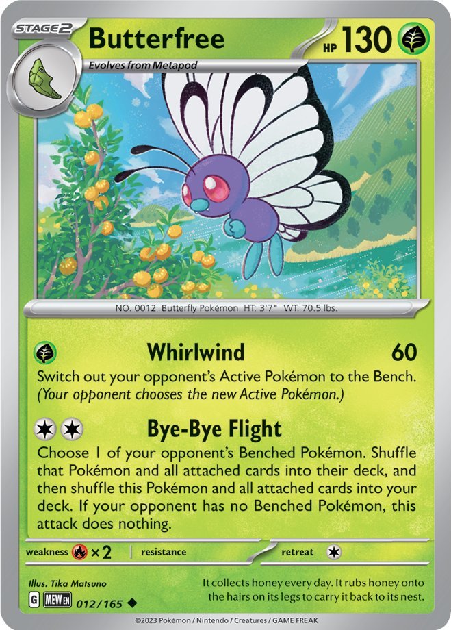 Butterfree (012/165) [Scarlet & Violet: 151] | Enigma On Main