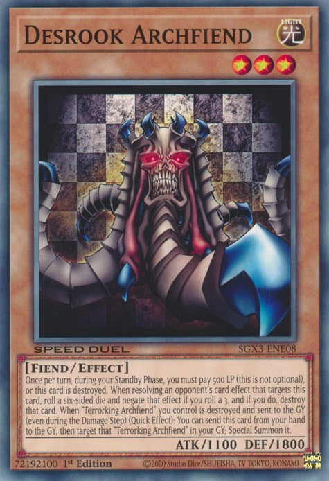 Desrook Archfiend [SGX3-ENE08] Common | Enigma On Main
