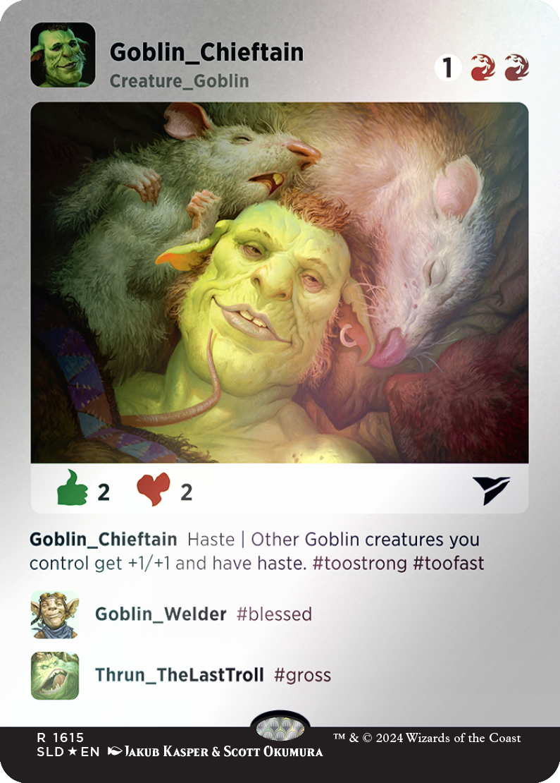 Goblin Chieftain (Rainbow Foil) [Secret Lair Drop Series] | Enigma On Main